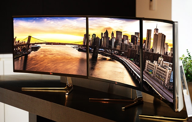 Máy tính màn hình cong của LG